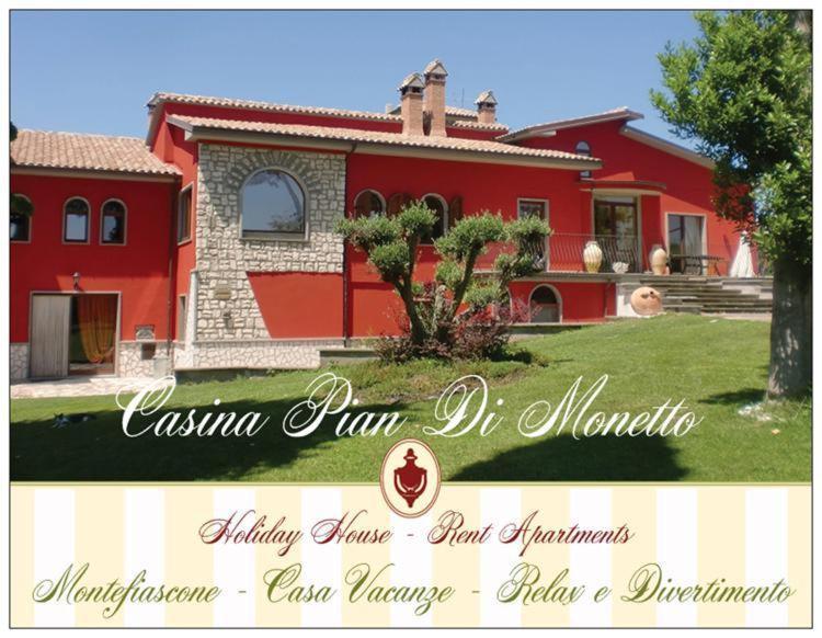 モンテフィアスコーネ Casina Pian Di Monettoヴィラ エクステリア 写真